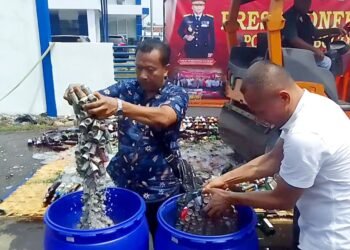 Ribuan Petasan Hasil Razia Dimusnahkan Polisi Jelang Tahun Baru di Kota Bogor