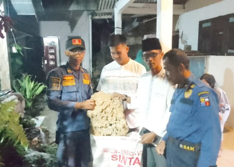 Sengat Warga, Petugas Damkar Evakuasi Sarang Tawon Vespa di Ranggamekar