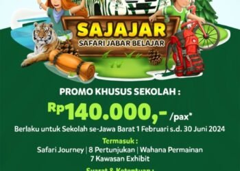 Promo Sajajar, Masuk Taman Safari Bogor Hanya Rp140 Ribu, Simak Syaratnya!