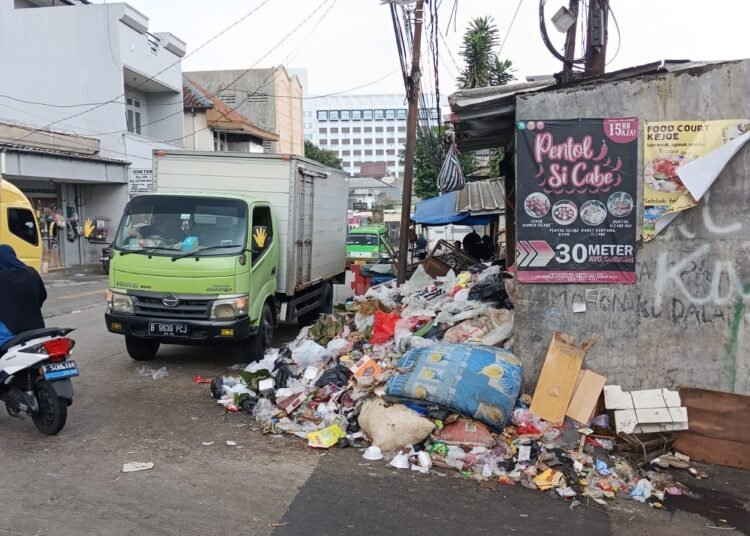 Sampah di TPS Jalan Roda Meluber hingga Trotoar dan Jalan