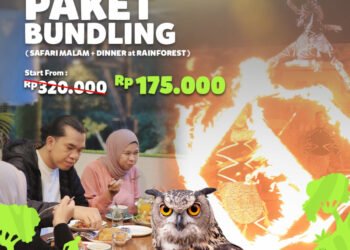 Ada Paket Promo Bundling Safari Malam Plus Dinner di Taman Safari Bogor, Hanya Rp175 Ribu