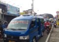 Arus Lalu Lintas di Jalan Raya Tajur Kota Bogor Macet Parah