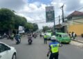 Situasi Arus Lalin Hari Ini di Kota Bogor, Polisi Lakukan CB Penarikan Bergantian di Simpang BNR