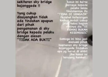 Dugaan Pelecehan di Skybridge Bojonggede Terjadi, Dishub Ngaku Sudah Terima Laporan