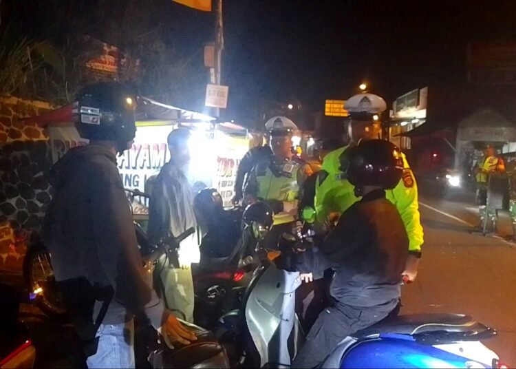 Puluhan Pemotor Berknalpot Brong Terjaring Razia di Kota Bogor