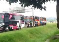Ram Chek di Tol Jagorawi, Petugas Gabungan Temukan 10 Bus Tidak Laik Jalan 