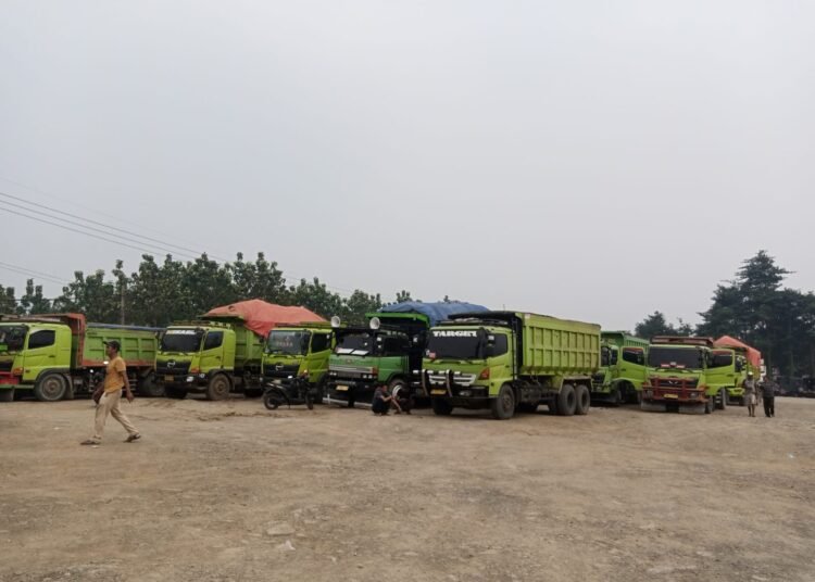 Mulai Digunakan, Kantong Parkir Tambang di Parungpanjang Diklaim Mampu Tampung 450 Truk 