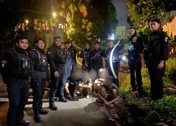6 Remaja Bersajam Diamankan Polisi saat Patroli Malam di Kota Bogor