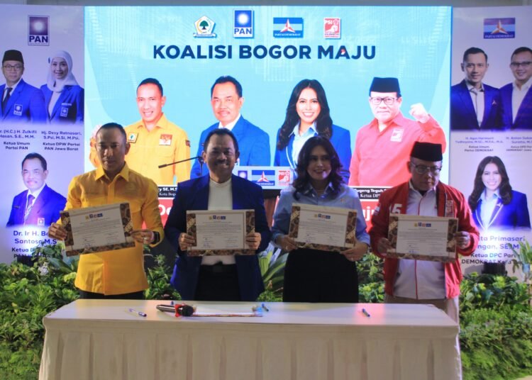 Golkar, PSI, PAN dan Demokrat Resmi Koalisi Bogor Maju 