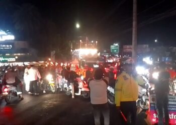 Sambut Tahun Baru Islam, Ribuan Warga Pawai Obor di Puncak Bogor