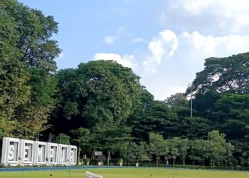 FMPB Soroti Penutupan Jogging Track Lapangan Sempur