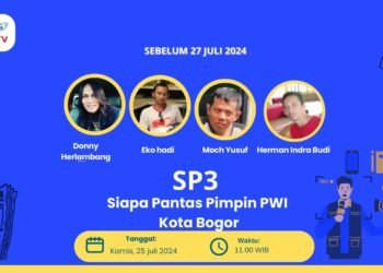 4 Bakal Calon Ketua PWI Kota Bogor Adu Visi Misi di Talkshow MGS Tv