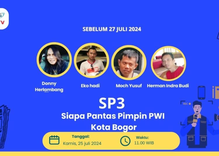 4 Bakal Calon Ketua PWI Kota Bogor Adu Visi Misi di Talkshow MGS Tv