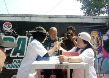 Meriah, Kormi Gelar Lomba Panco Pedagang di Pasar Cibinong