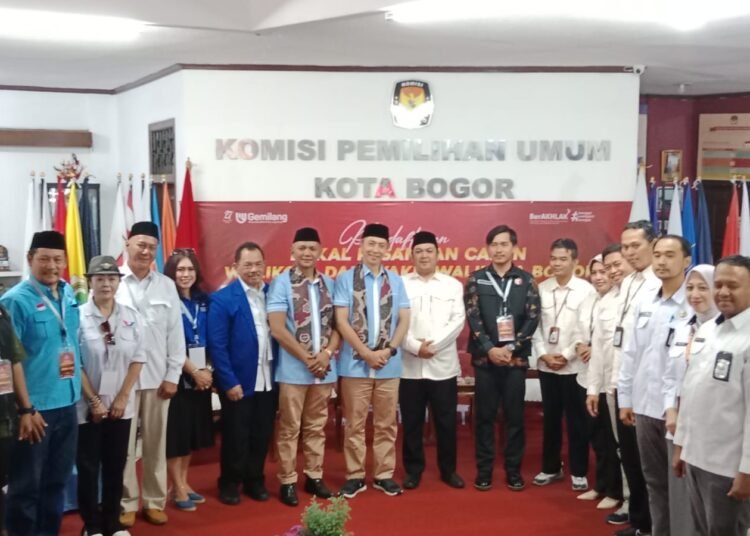 Dedie-Jenal Jadi Paslon Pertama Daftar ke KPU Kota Bogor 