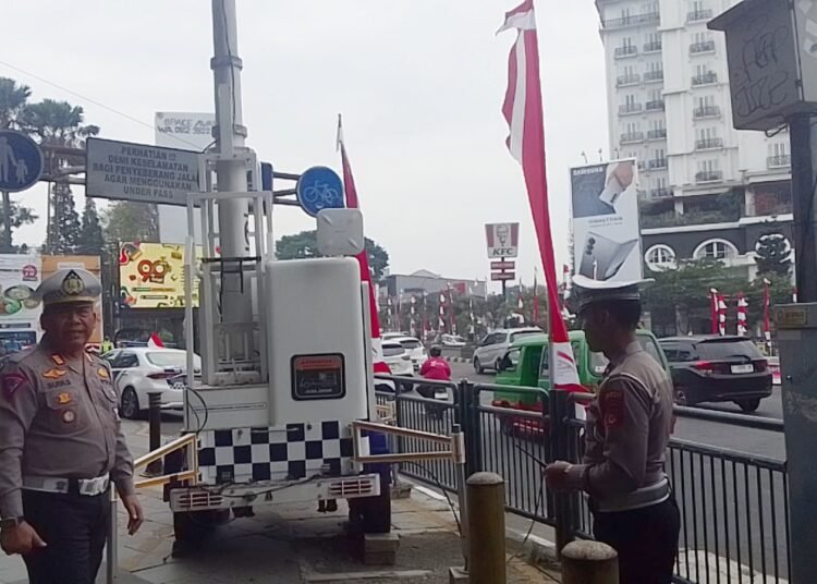 ETLE Portable di Tugu Kujang Bisa Rekam Pelanggar Lalu Lintas