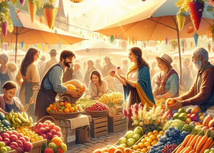 Ilustrasi tips berbelanja di pasar