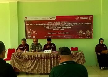 Rapat Pleno Tingkat PPS Digelar, Data Pemilih di Harjasari Berubah