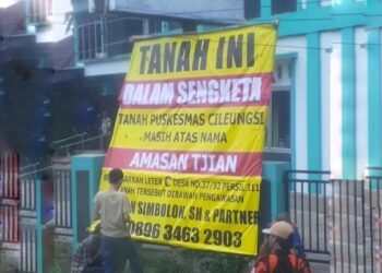 Baliho “Sengketa” di Puskesmas Cileungsi Dicopot, Pemkab Kumpulkan Data