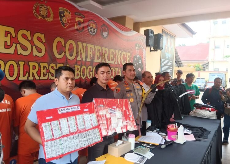 Ungkap Kasus Narkoba, Polisi Ringkus 18 Tersangka di Kota Bogor, Salah Satunya Ketua TOM