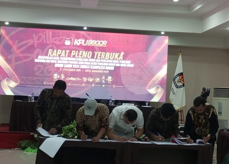 Rekapitulasi Selesai, KPU Tetapkan Rudy-Ade Pemenang Pilkada Kabupaten Bogor 