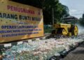 Tekan Kriminalitas Jelang Nataru, 15.250 Miras Dimusnahkan