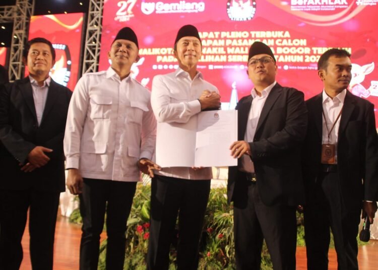 KPU Tetapkan Dedie-Jenal Jadi Wali Kota dan Wakil Wali Kota Bogor Terpilih