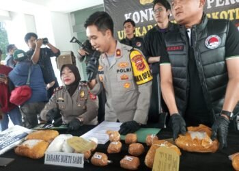 Polres Bogor Amankan 6,9 Kilogram Sabu Senilai Rp7 Miliar