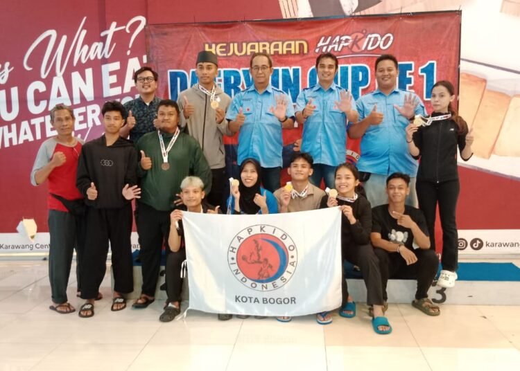 Sabet 6 Emas dan 1 Perunggu, Hapkido Kota Bogor Jadi Juara Umum Daeryun Cup 1 se-Jawa Barat
