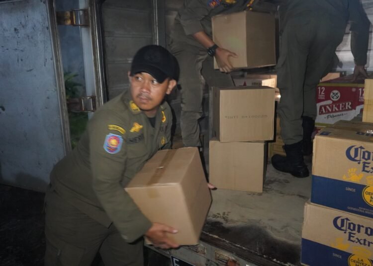 Operasi di Tiga Wilayah, Satpol PP Kabupaten Bogor Amankan 8.130 Miras Ilegal