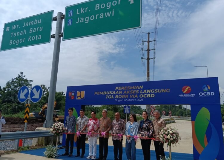 Rampung Dibangun, Akses Tol BORR Via OCBD Kota Bogor Dibuka
