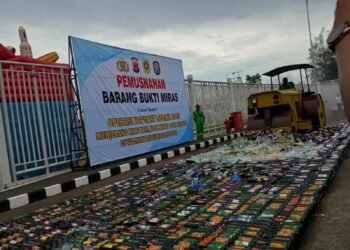 14 Ribu Miras Berbagai Merek Dimusnahkan Jelang Idul Fitri
