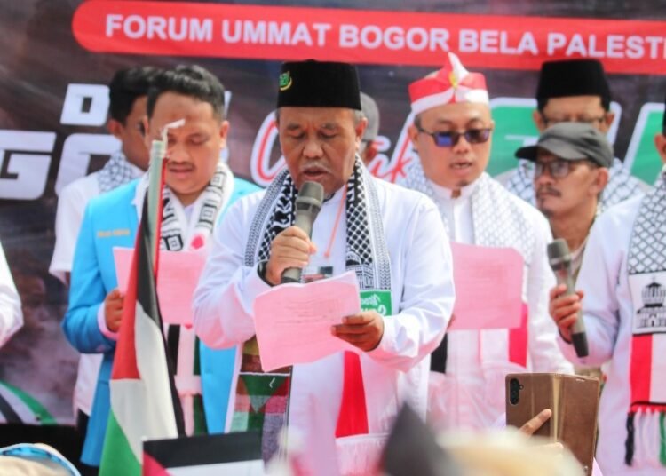 Forum Umat Bogor Bela Palestina Gelar Aksi Solidaritas, Dihadiri Lebih dari 5.000 Peserta