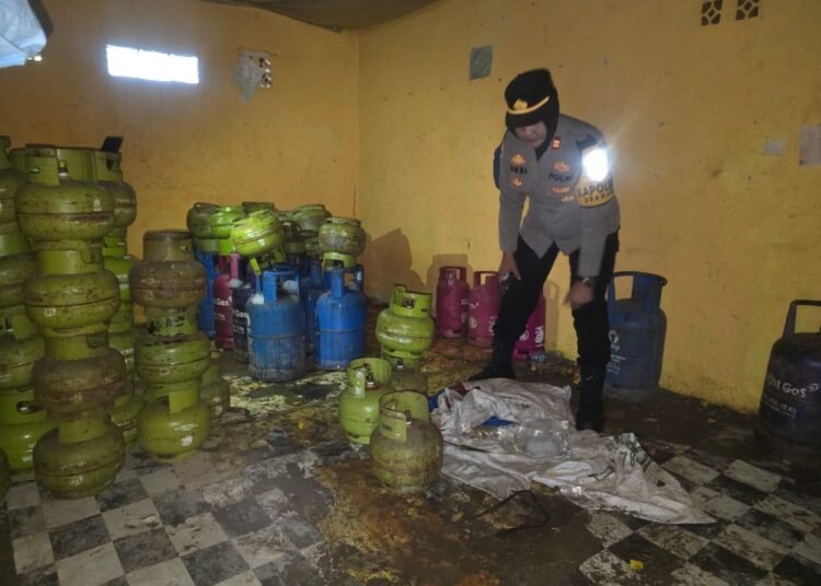 Ratusan Tabung Gas Oplosan di Dramaga Diamankan, Satu Pelaku Ditangkap