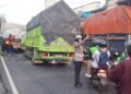 Truk Tabrak Truk yang Parkir di Kota Bogor, Satu Orang Terluka