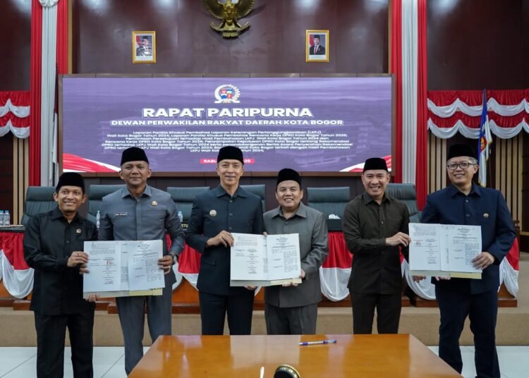 Evaluasi Pelaksanaan Pemkot Bogor, DPRD Kota Bogor Keluarkan Rekomendasi LKPJ 2024