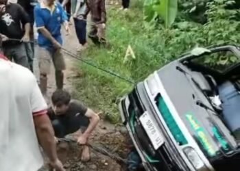 Pikap Rombongan Warga Terperosok ke Jurang di Sukamakmur, 4 Orang Terluka