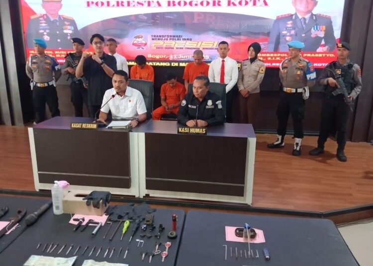 Polisi Bekuk Komplotan Curanmor di Bogor, 28 Motor Diamankan
