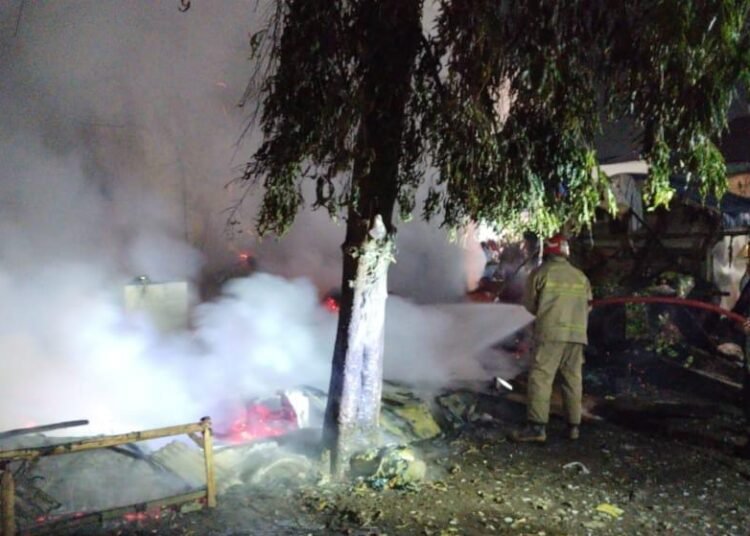 Gegara Kebocoran Gas, 4 Kios di Pasar Cibinong Terbakar