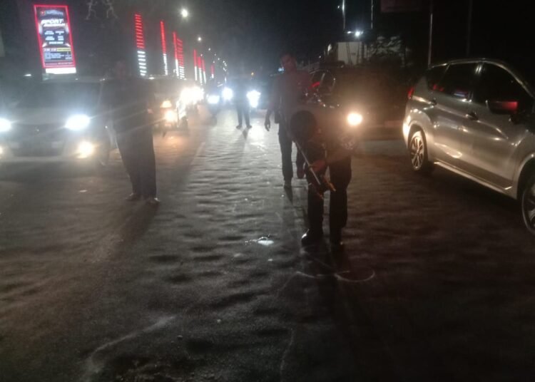 Pemotor di Cibinong Alami Kecelakaan Tunggal, Luka-luka di Wajah dan Bibir