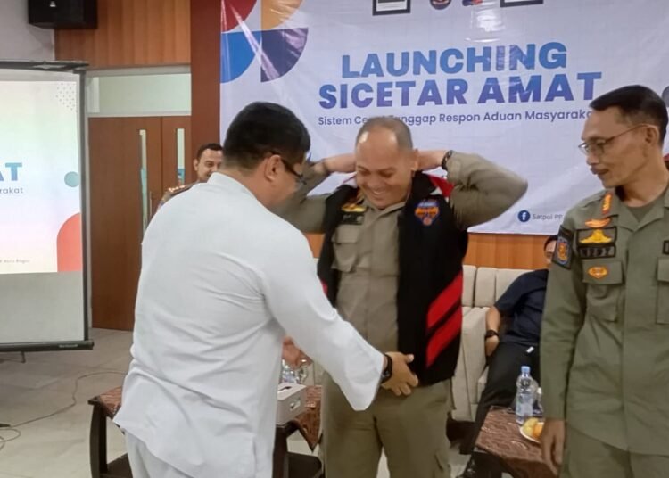 Respon Cepat Aduan Warga, Satpol PP Kota Bogor Luncurkan Sicetar Amat