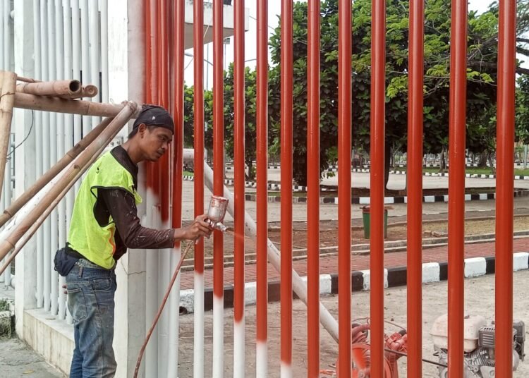Kawasan Stadion Pakansari Dipercantik Jelang HUT ke-80 RI, Anggaran Tembus 3 Miliar