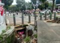 Drainase Tersumbat, Tumpukan Sampah Masih Terjadi di Area Pemda Kabupaten Bogor