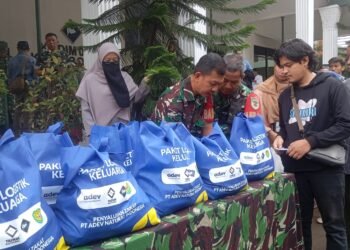 Kodim Kota Bogor Bersama PT ANI-Baitulmal Tazkia Bagikan 1.000 Paket Sembako 
