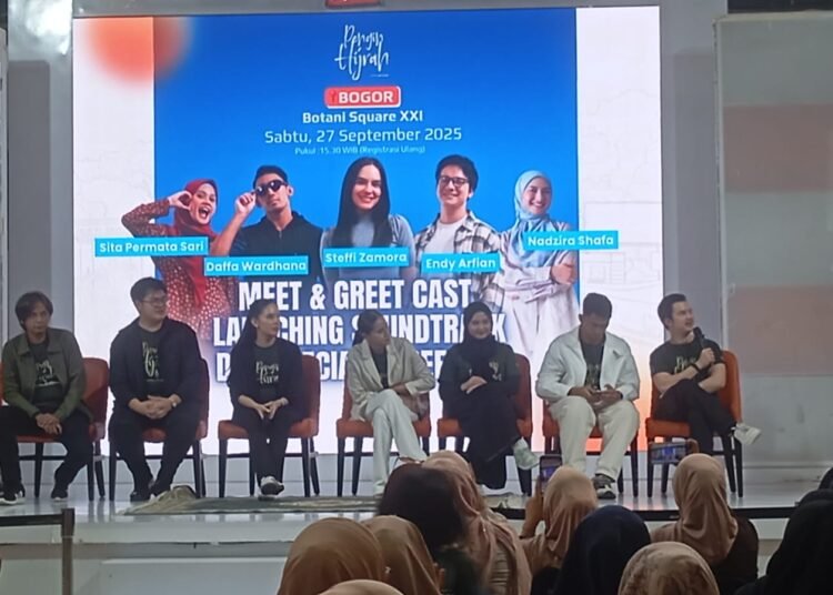 Jelang Tayang Film Pengin Hijrah, Nadzira Shafa bersama Rumah Produksi Rilis OST di Bogor