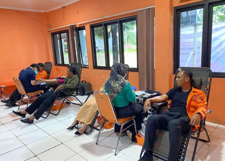 Donor Darah Warnai Bulan Pengurangan Risiko Bencana di BPBD Kota Bogor