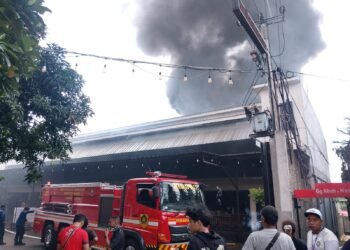 Pabrik Bingkai di Cibinong Terbakar, Damkar Terjunkan 5 Mobil Pemadam