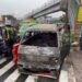 Angkot Terbakar di Jembatan Merah Kota Bogor, Diduga Akibat Percikan Api dari Mesin