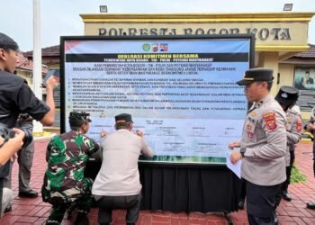 TNI-Polri dan Pemkot Bogor Deklarasikan Komitmen Jaga Kondusivitas 