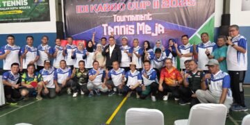 Peringati HUT ke-75, IDI Kabupaten Bogor Gelar Turnamen Tenis Meja